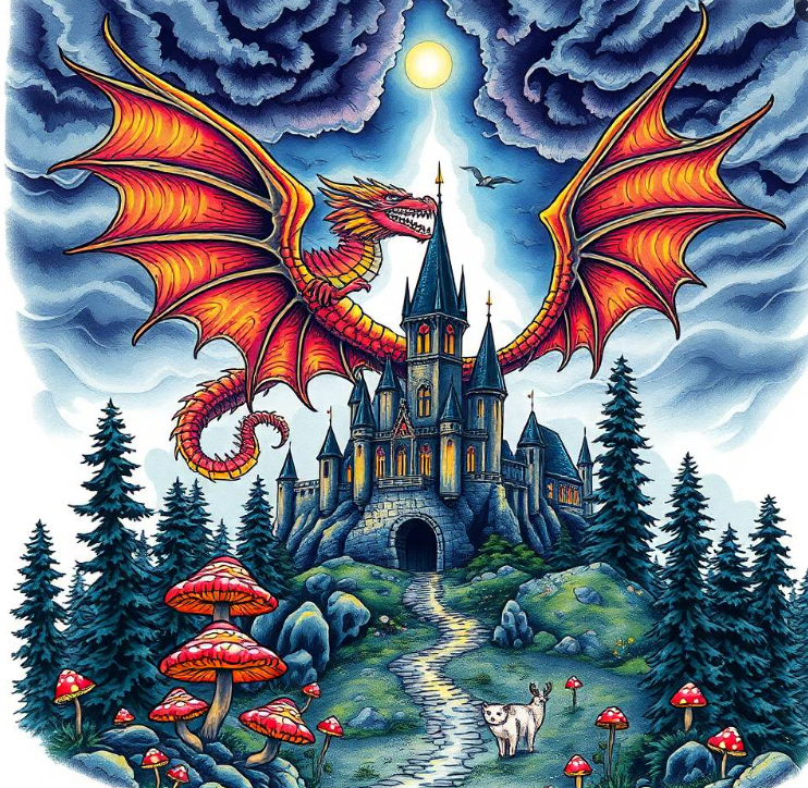 fantasy coloring book